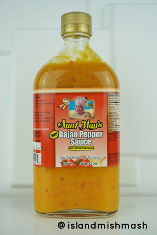Aunt May's Bajan Pepper Sauce - 12 oz