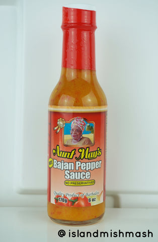 Aunt May's Hot Bajan Pepper Sauce - 6 oz