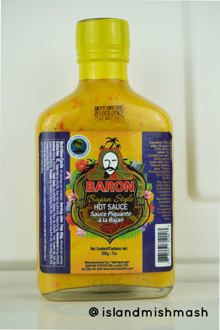 Baron Bajan Style Hot Sauce - 7 oz