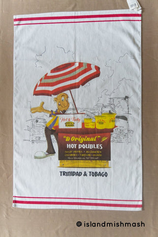 Trinidad Tea Towel LG - 18" x 28" - "HOT DOUBLES"