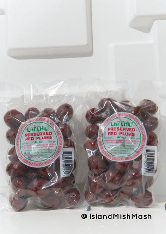 Lat Chiu Preserved Red Plums (mild) - 12.3 oz