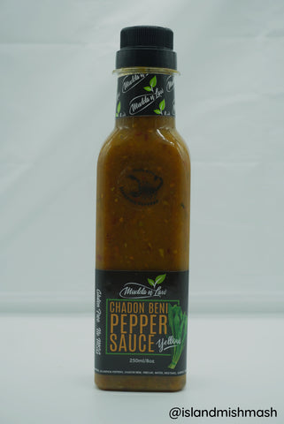 Mudda n Law Chadon Beni Pepper Sauce Yellow- 8 oz
