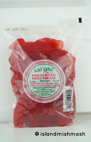 Lat Chiu Preserved Sweet Paw Paw ( Spicy )